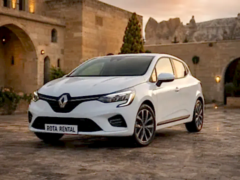 Renault Clio White Automatic - Hatchback car rental in Kapadokya