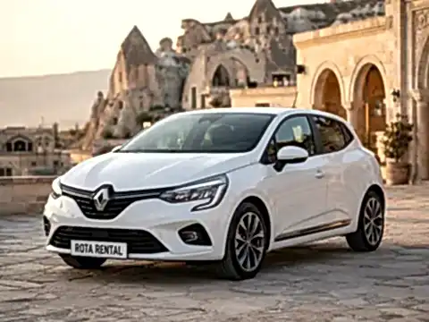 Renault Clio White Manual - Hatchback car rental in Kapadokya