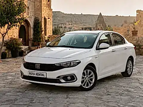 Fiat Egea White Manual - Sedan car rental in Kapadokya